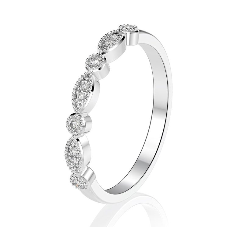 S925 Sterling Silver 4-Carat Radiant Cut Diamond Couple's Wedding Ring Set (9x13mm) - Image 8