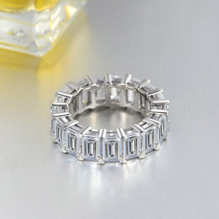 S925 Sterling Silver 3x5mm Flat Cut Diamond-Style Zircon Ring – Fashionable, All-Match Jewelry for Everyday Elegance - Image 4