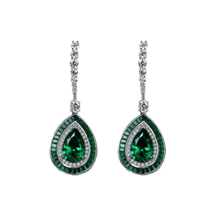S925 Sterling Silver Luxury 3ct Water Drop Diamond Earring for Women