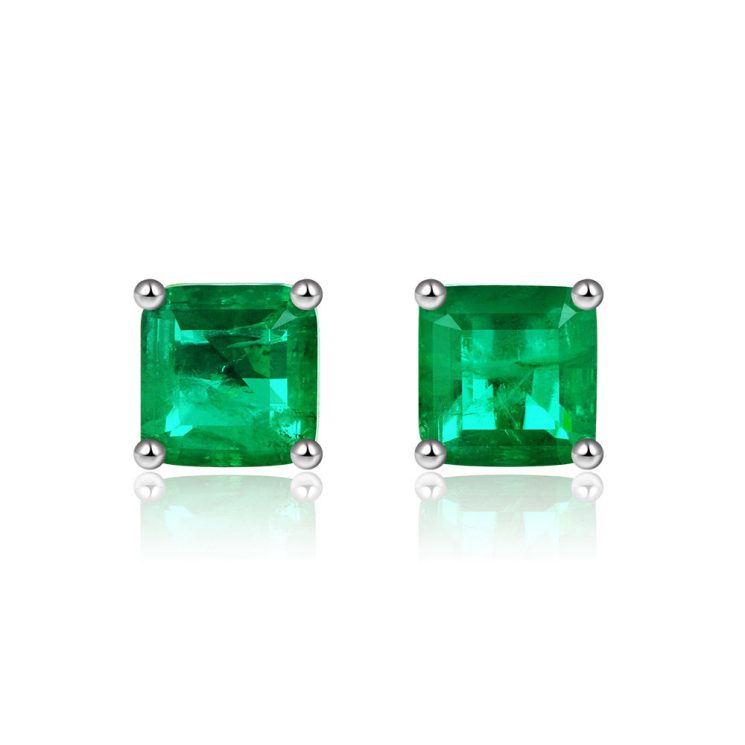 2 carat synthetic Paraiba earrings female earrings personality ins - Image 5