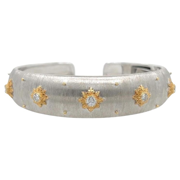 925 Silver Gold-Plated High-Carbon Diamond Brushed Bracelet – Elegant & Modern Design