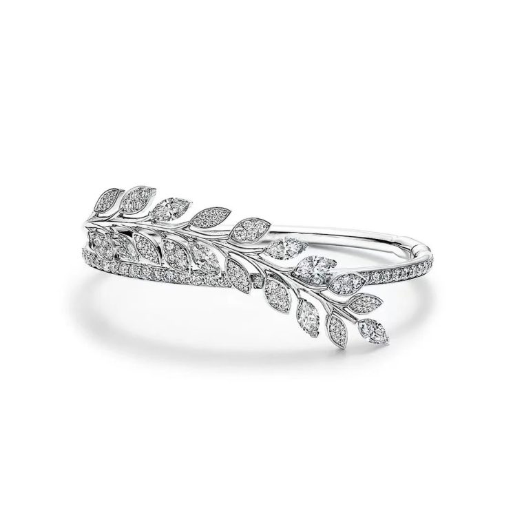 925 Silver Gold-Plated High Carbon Diamond Bracelet – Elegant & Sparkling Design