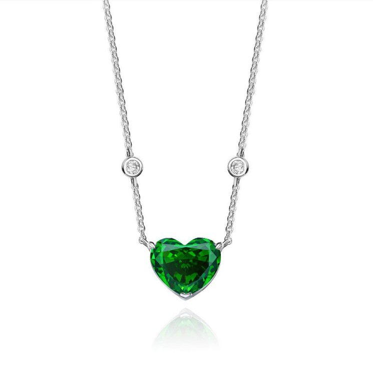 10ct Heart Shaped Necklace Women White G Color High Carbon Diamond 10*12 Love Pendant Silver 40+5 - Image 9