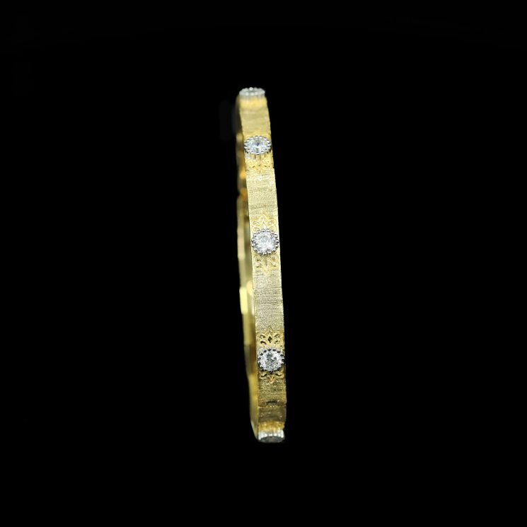 925 Silver Gold-Plated Brushed Vintage Bracelet – Timeless & Elegant Design - Image 3