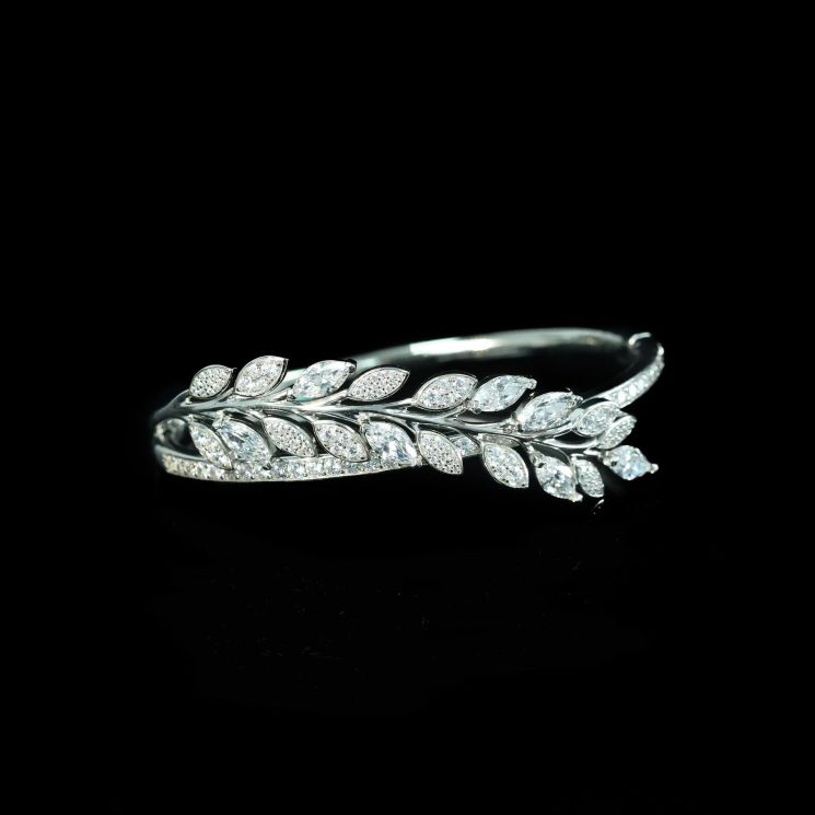 925 Silver Gold-Plated High Carbon Diamond Bracelet – Elegant & Sparkling Design - Image 4