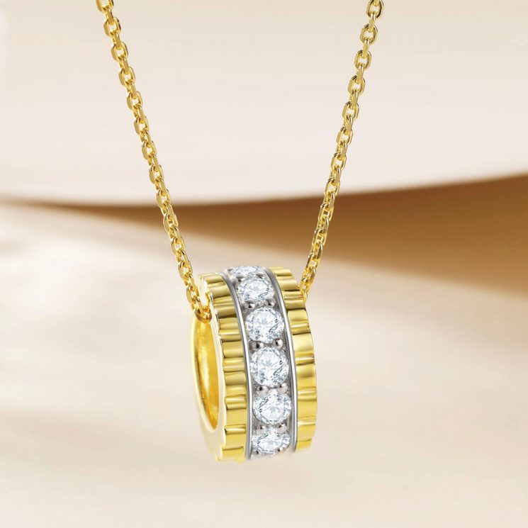 S925 Silver Circle Ring Pendant Necklace for Women – Simple Minimalist Everyday Jewelry - Image 3