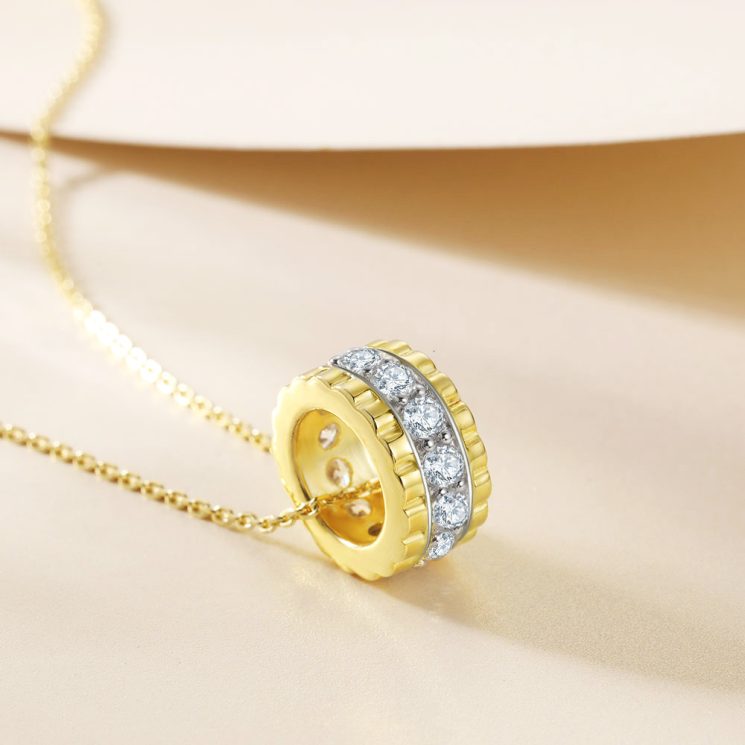 S925 Silver Circle Ring Pendant Necklace for Women – Simple Minimalist Everyday Jewelry - Image 2